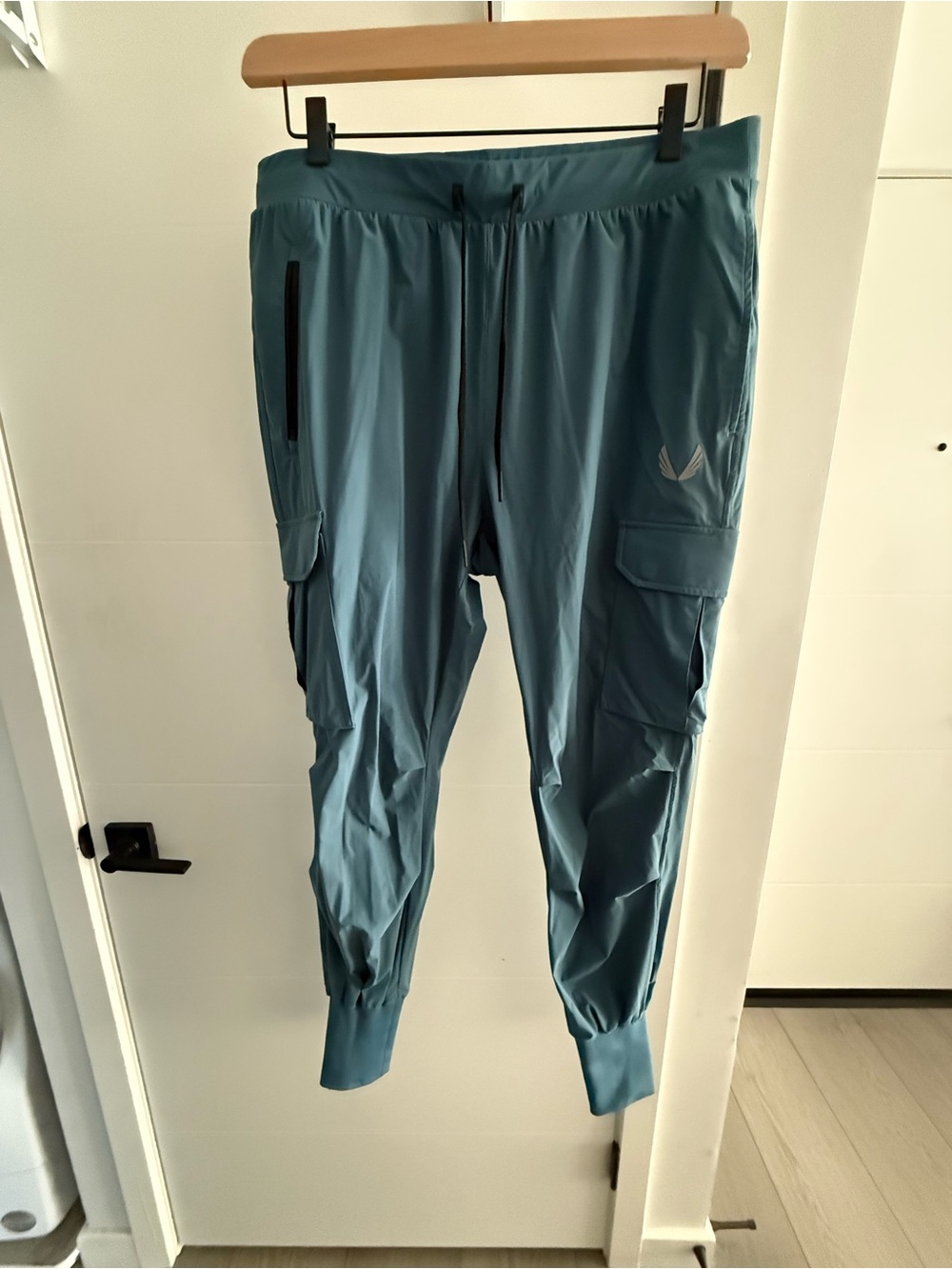 ASRV Teal Cargo Jogger Pants - Active Slim Fit
